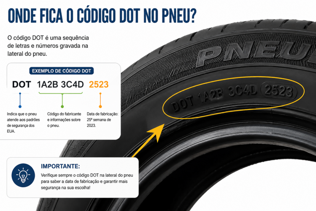 Como Comprar Pneus: Guia Completo para Escolher o Pneu Certo do Seu Carro 6 Codigo dot no pneu