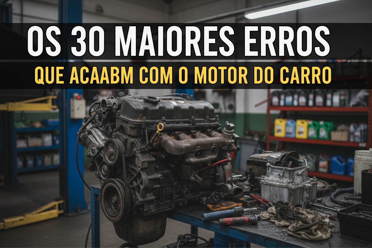 Os 30 Maiores Erros Que Acabam Com o Motor do Carro (e Como Evitar Cada Um)