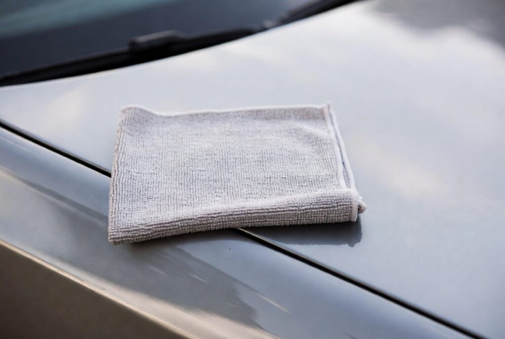 Como Lavar o Carro em Casa: Guia Completo (Sem Gastar uma Fortuna) 4 pano seco sobre o carro