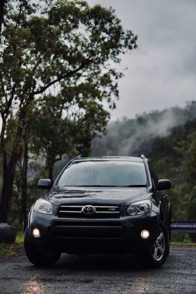 carro no terreno 