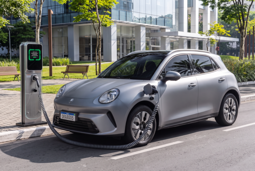 GWM Ora 5 vs BYD Dolphin Mini: Comparativo Completo 2026 5 Recarga rápida DC de carro elétrico em ponto público