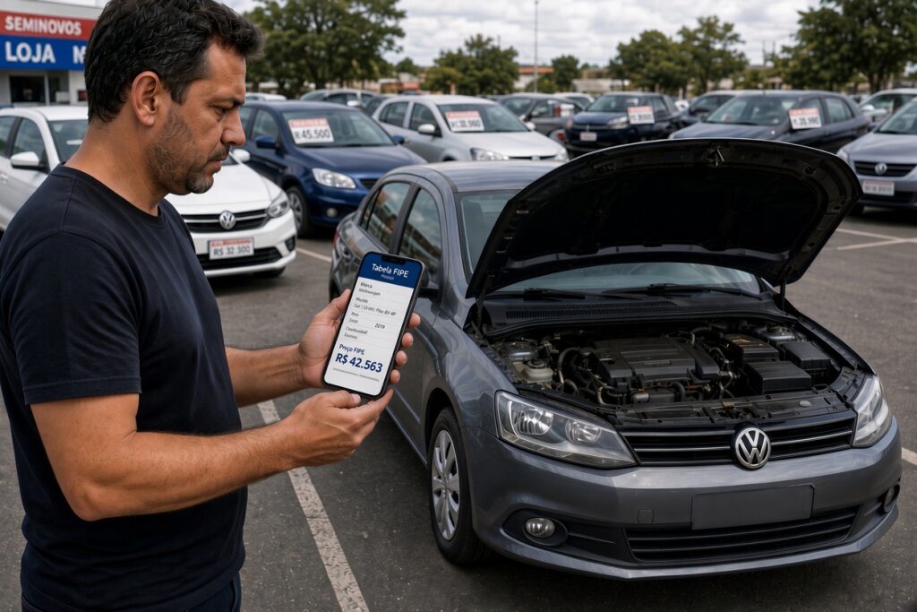 Polo vs Dolphin Mini: qual carro compensa mais para você? 9 Consulta à Tabela FIPE no celular para avaliar a revenda de um carro