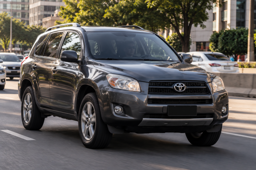 RAV4 a gasolina rodando na cidade após gasolina E32