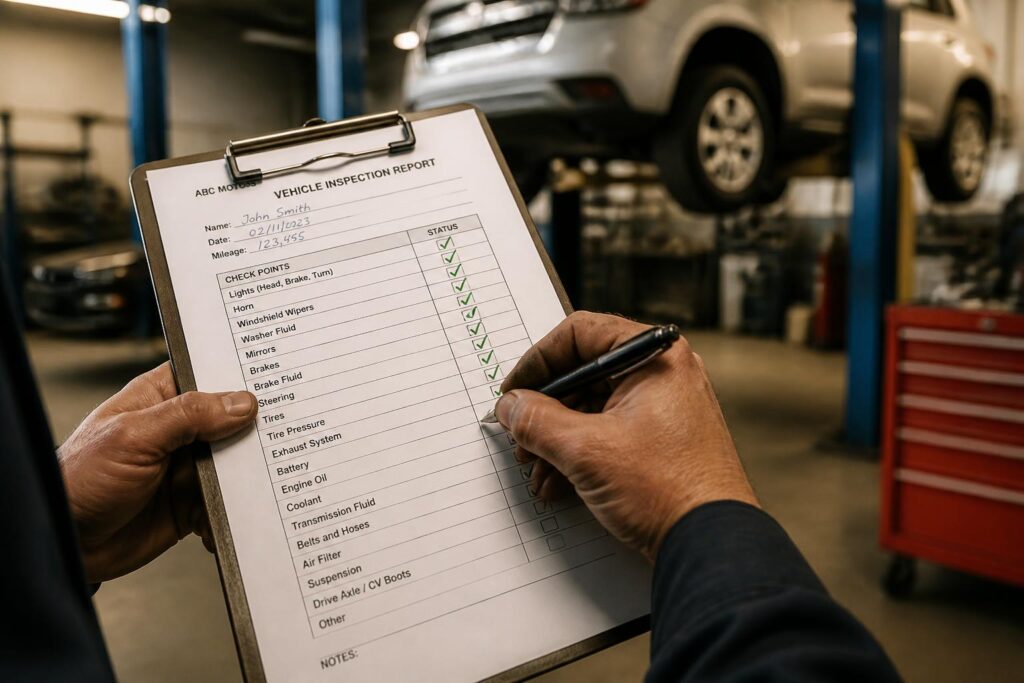 checklist de manutenção antes de comprar carro usado