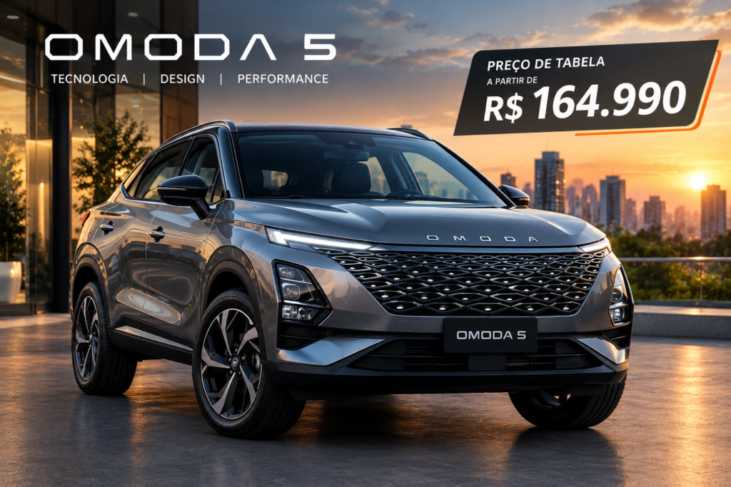 Carro Híbrido Mais Barato do Brasil: 5 Opções e Como Escolher 2 Omoda 5 Luxury, o carro híbrido mais barato nas listas de preço de tabela do Brasil
