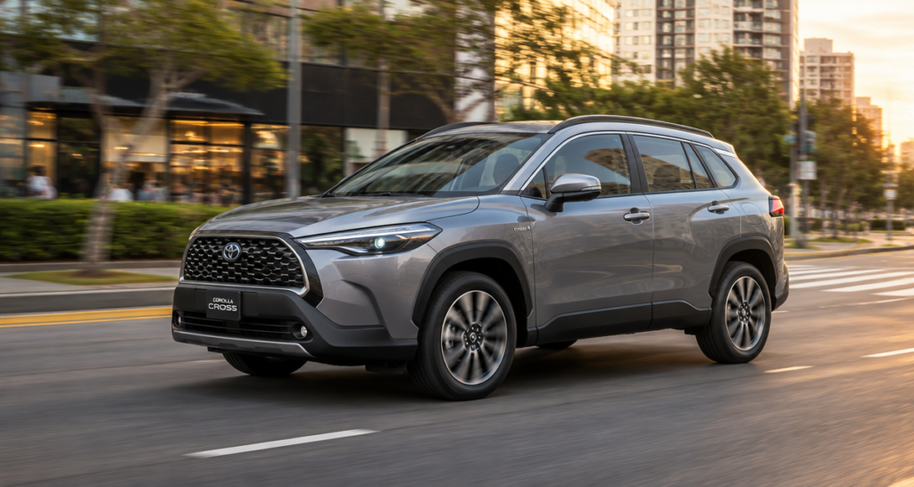 Carro Híbrido Mais Barato do Brasil: 5 Opções e Como Escolher 6 Toyota Corolla Cross Hybrid, SUV híbrido pleno que não precisa de tomada